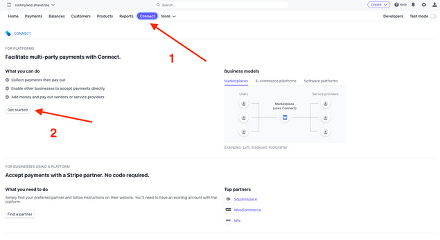 Stripe connect